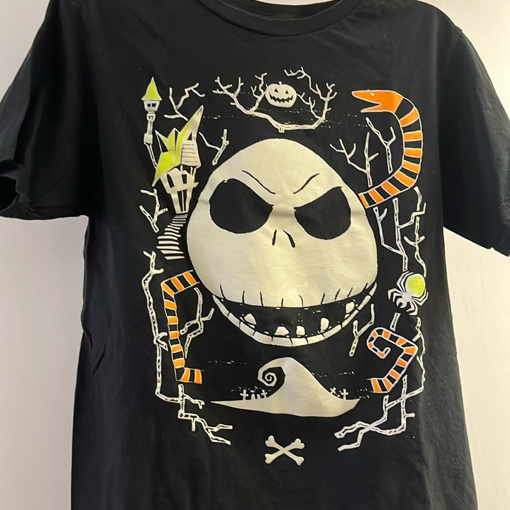Disney Kids Nightmare Before Christmas Glow in the Dark t-shirt size L - Picture 3 of 5